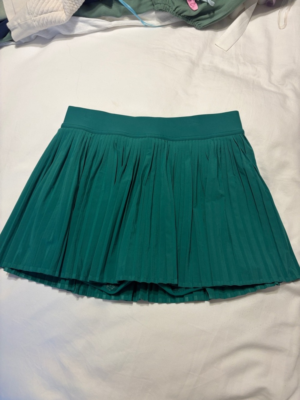 lululemon athletica Green Pleated Skater Skirt